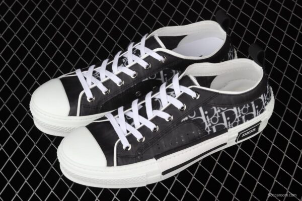 Authentic Dior B23 Oblique Low Top Sneakers Dior CD ghosting low upper board shoes 3SH118YJR 063 White/Black - Image 10