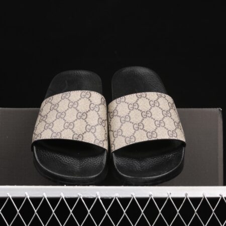 Gucci summer fashion couples casual slippers black