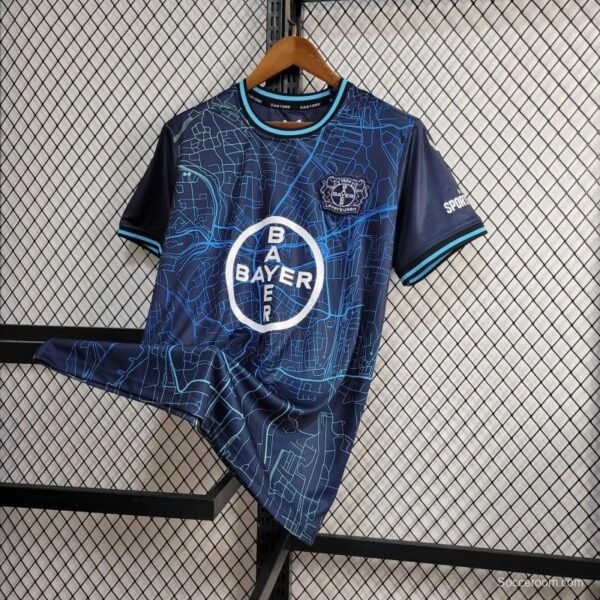24/25 Bayer 04 Leverkusen Charcoal Blue Special Jersey - Image 4