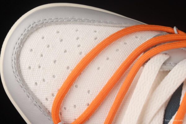 OFF-White x NIKE DUNK Low OW grey leisure sports skateboard shoes DM1602-104 - Image 10