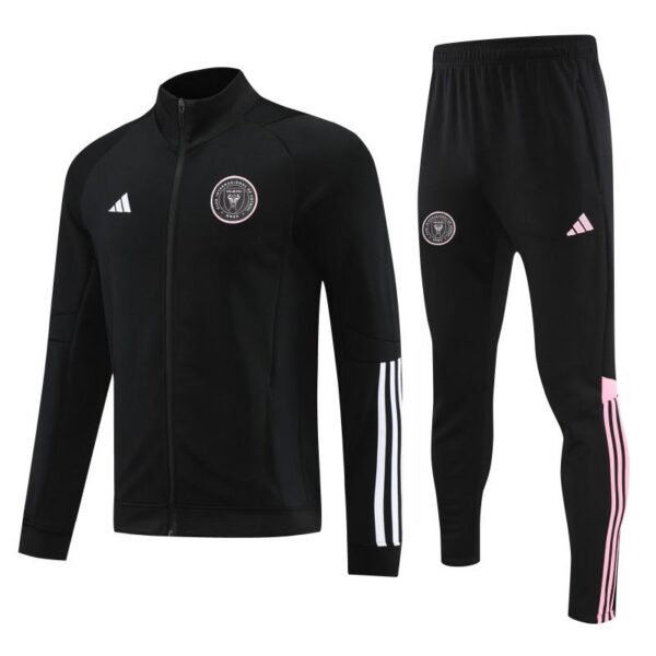 23/24 Inter Miami Black  Full Zipper Hoodie Jacket+Pants - Image 10