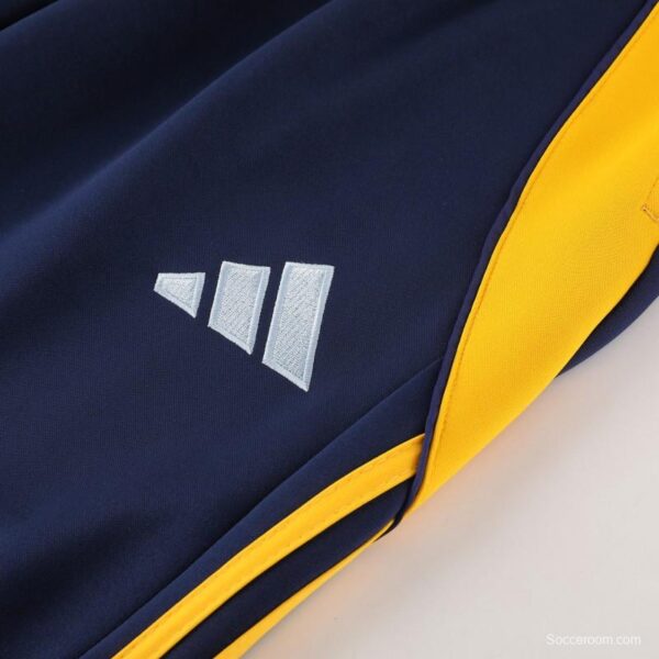 24/25 Real Madrid Light Blue/Yellow Full Zipper Jacket +Long Pants - Image 3