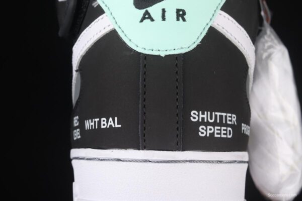NIKE Air Force 1x 07 Mid Camcorder black-and-white gray camera with casual board shoes CN6863-502 - Image 6