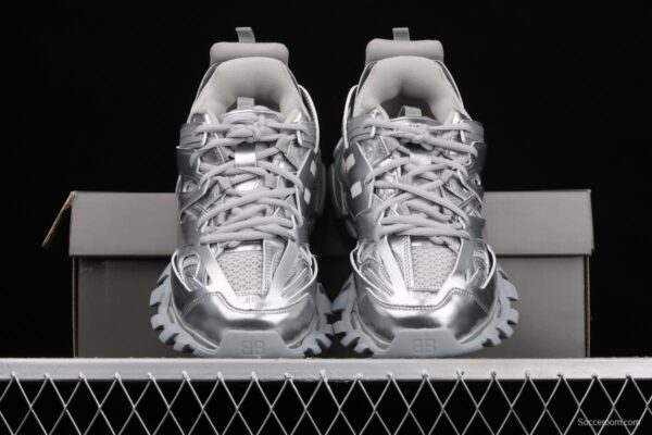 Balenciaga Sneaker Tess s.Gomma Res BI ALV/TIS EFF NUBUK/TIS E 2020 latest color matching trend running shoes W2FS38100 - Image 12