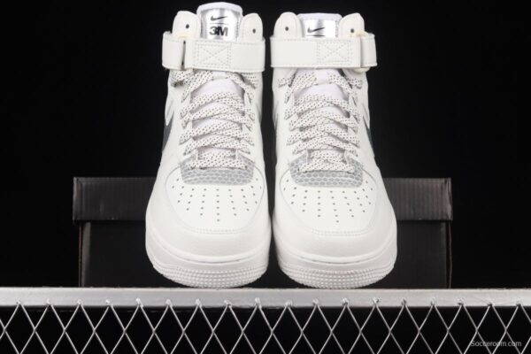 NIKE Air Force 1 High'07 Lv8 3M NBA co-named 3M reflective high-top casual board shoes CU4159-100 - Image 13
