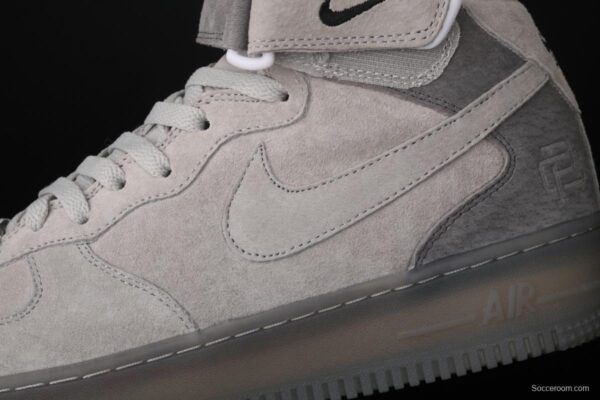 Reigning Champ x NIKE Air Force 1x 07 Mid defending champion 3M reflective sports leisure board shoes 807618-200 - Image 7