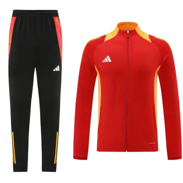 24/25 Adidas Red/Orange Full Zipper Jacket +Long Pants - Image 16