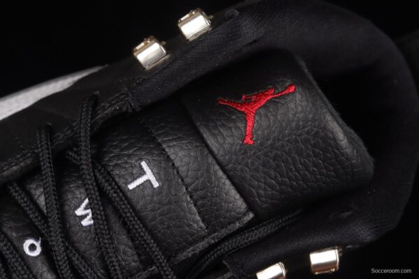 Air Jordan 12 Retro Royoffs 2 2 Black and White Silver Buckle 2022 Edition Playoffs CT8013-006 - Image 9