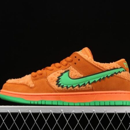 Grateful DeAdidas x NIKE SB DUNK Low Yellow Bear joint style yellow and green bear sports skateboard shoes CJ5378-800