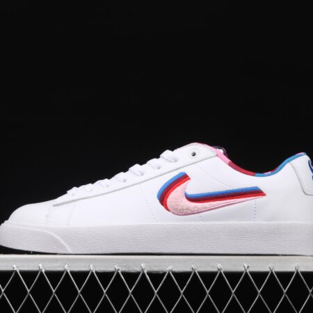 NIKE SB Blazer Low x Parra joint model 3D naked eye tricolor color hook leisure board shoes CN4507-100