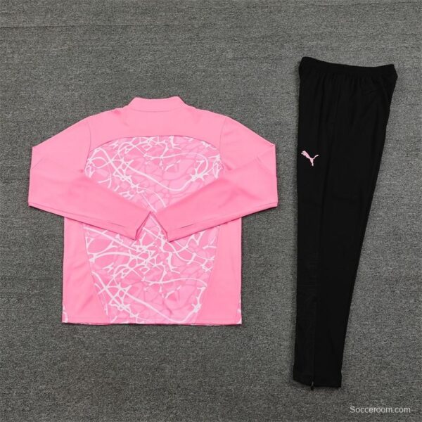 24/25 Manchester City Pink Half Zipper Jacket+Long Pants - Image 8