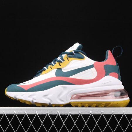 NIKE Air Max 270React new high frequency mesh hollowed-out half-palm air cushion running shoes CT1264-103