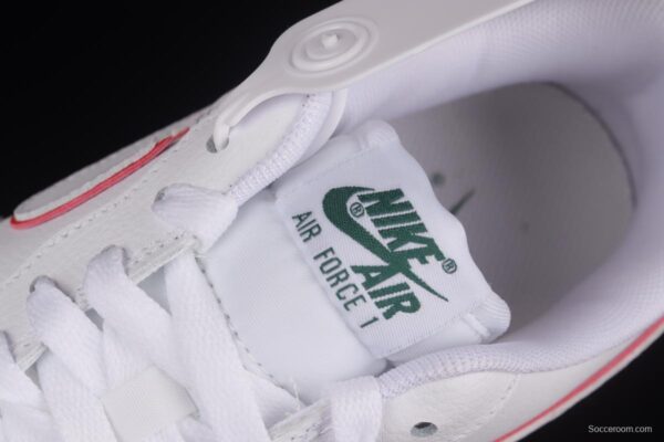 NIKE Air Force 1'07 Low White Red Low Top Sports Casual Sneakers DQ0791-100 - Image 8