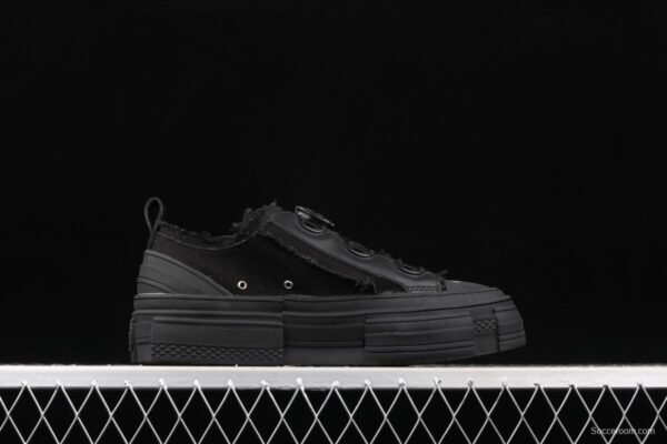 IMPACT x VESSEL G.O.P. LOW deconstructs overlapping thick-soled cork low-side high canvas vulcanized board shoes - Image 14