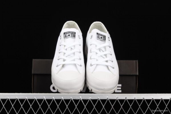 Converse Chuck Taylor All Star Lugged Move OX Converse black and white thick soled heightening shoes 567680C - Image 12
