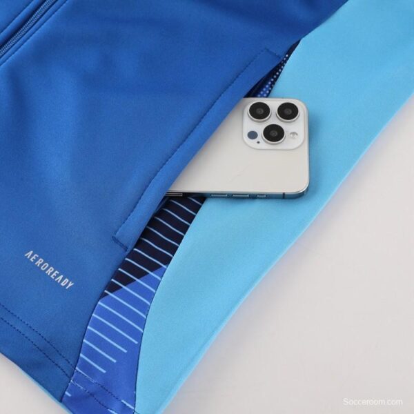 24/25 Adidas Blue Full Zipper Jacket +Long Pants - Image 22
