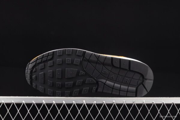 NIKE Air Max 1 yellow and white half-palm air cushion retro running shoes 908366-700 - Image 14