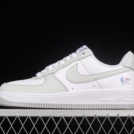 NIKE Air Force 1x07 Low gray-and-white color matching low-top casual board shoes AA6902-201