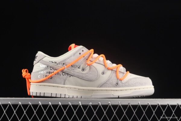 OFF-White x NIKE DUNK Low OW suede SB buckle rebound fashion casual board shoes DJ0950-116, - Image 16
