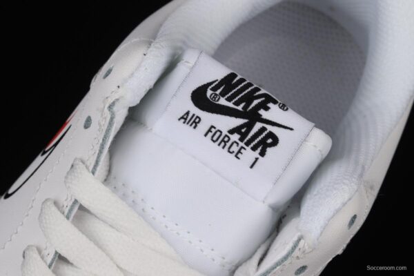NIKE Air Force 1 Low Multi Swoosh all-white colorful low-top casual board shoes DM9096-100 - Image 8