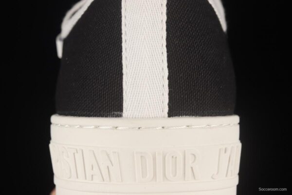 Dior Walk'n Dior 21s embroidery series 3D canvas low upper shoes KCH369STCS900Black - Image 6
