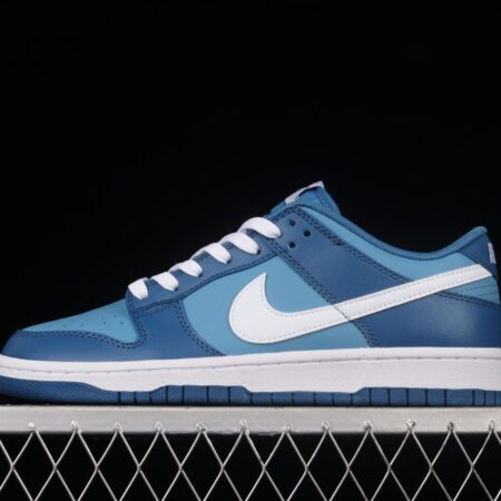 NIKE SB DUNK Low Dark Marina Blue sea blue color SB buckle rebound fashion leisure board shoes DJ6188-400