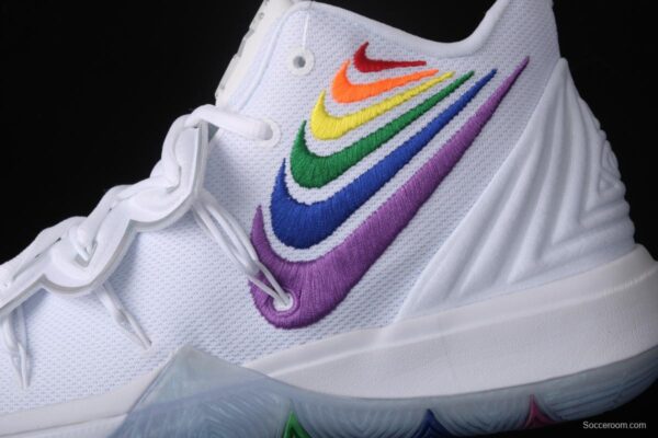NIKE Kyrie 5 True EP 'Rainbow' Owen 5 Rainbow Hook Basketball shoes CH0521-117 - Image 5