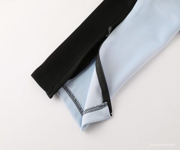 24/25 Juventus Light Blue/Black Full Zipper Jacket +Long Pants - Image 2