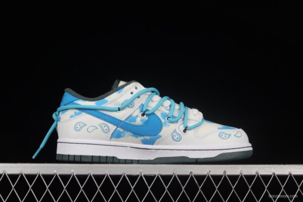 NIKE DUNK Low Sail Multi-Camo Vibe style distressed deconstructed shoelaces SB low-top sports casual sneakers DH0957-100 - Image 15
