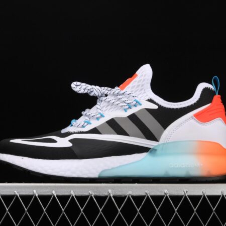 Adidas ZX 2K Boost FV7468 2020 summer new clover popcorn vintage running shoes