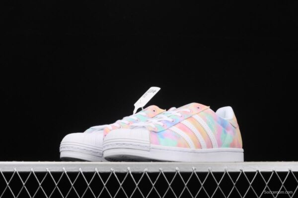 Adidas Superstar Originals Superstar FY1268 Rainbow 3D painted Shell head Classic Leisure Sports Board shoes - Image 13