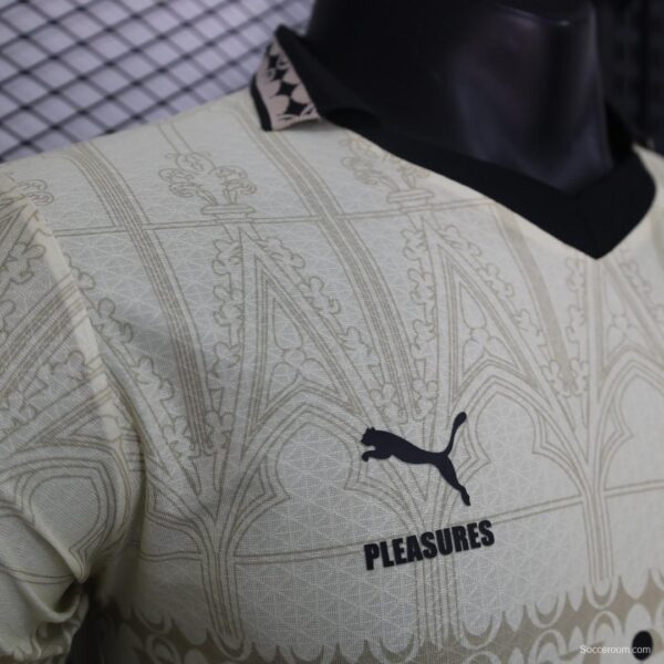 Player Version AC Milan x PLEASURES Forth White Jersey - Image 4