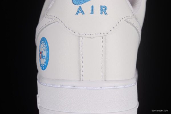 NIKE Air Force 1'07 Low Philadelphia 76ers white, blue and red low-top casual sneakers AI5958-300 - Image 6