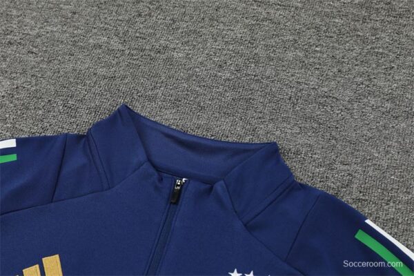 2024 Italy Navy Half Zipper Jacket+Long Pants - Image 12