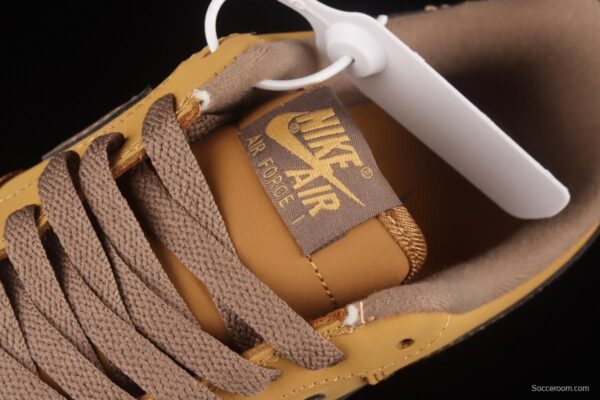 NIKE Air Force 1o07 Low wheat low-top casual board shoes 309652-721 - Image 8