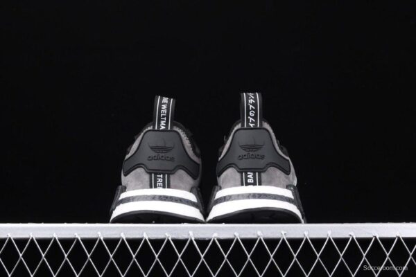 Adidas NMD_R1 Boost Originals Taping F36801 Black Samurai - Image 5