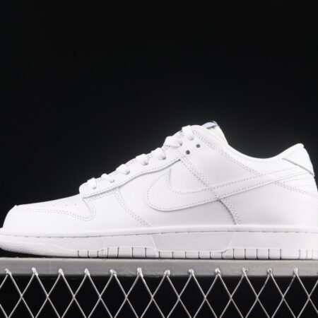 NIKE SB DUNK Low Prm Triple White pure white color SB buckle rebound fashion casual board shoes DD1503-109