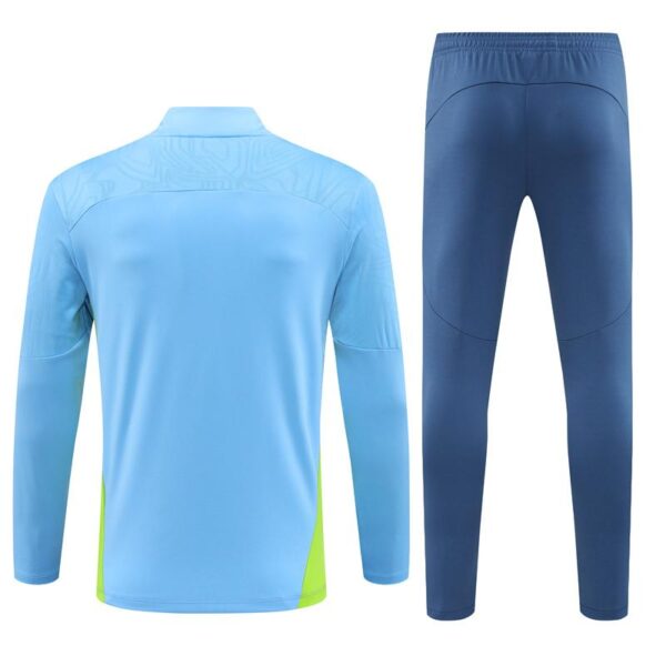 24/25 Manchester City Sky Blue Half Zipper Jacket+Long Pants - Image 18