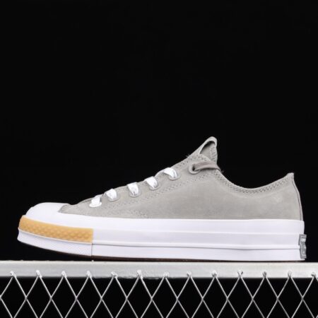 Clot x ConverseChuck 70 OX Paloma Edison Chen co-signed light gray low-top casual board shoes 171840C