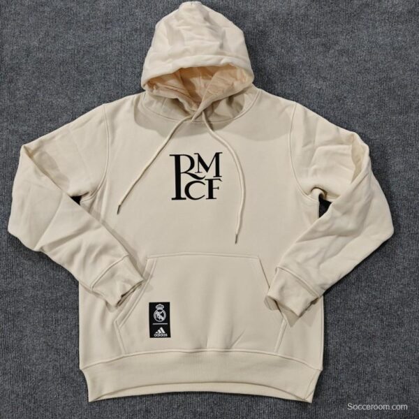 24/25 Real Madrid RMCF Beige/Grey/White/Navy/Black Hoodie - Image 3