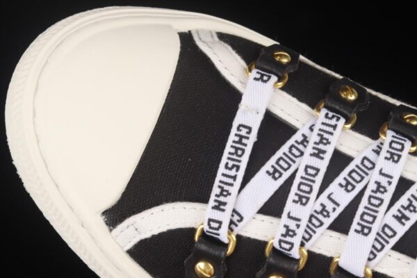 Dior Walk'n Dior 21s embroidery series 3D canvas low upper shoes KCH369STCS900Black - Image 9