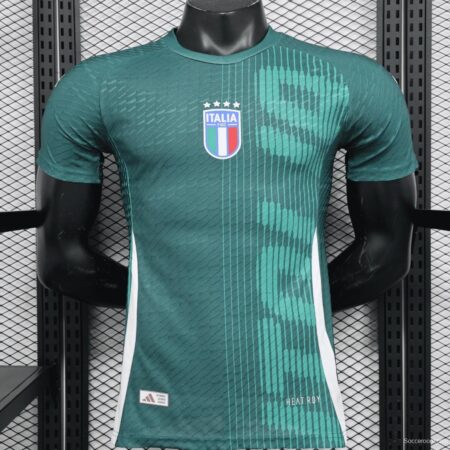 Player Version 2024 Italy Pre-Match Green Jersey