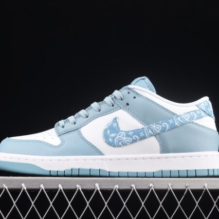 NIKE DUNK Low Green/blue paisley turquoise Paisley SB rebound fashion casual board shoes DH4401-101