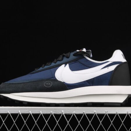 Fragment Design x Sacai x NIKE LVD Waffle Daybreak Fujiwara Hiroshi Fujiwara co-signed the catwalk style double hook Swoosh running shoes BV0073-041