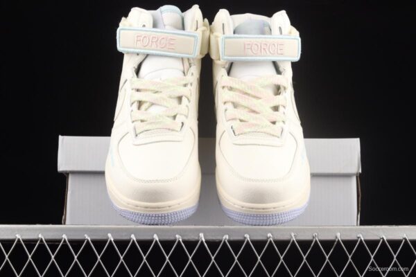 NIKE Air Force 1 Hi UT air force rice white high top casual board shoes CQ4810-111, - Image 12
