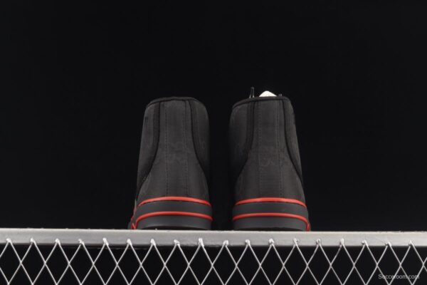 Gucci Tennis 1977 Print Sneaker official website with the same high-top canvas printed retro leisure sports shoes - Image 12