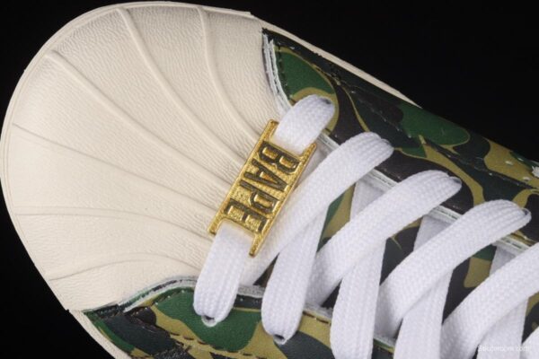 BAPE x Adidas Superstar 80s GZ8981 Darth ape-man co-named shell full head casual board shoes - Image 10