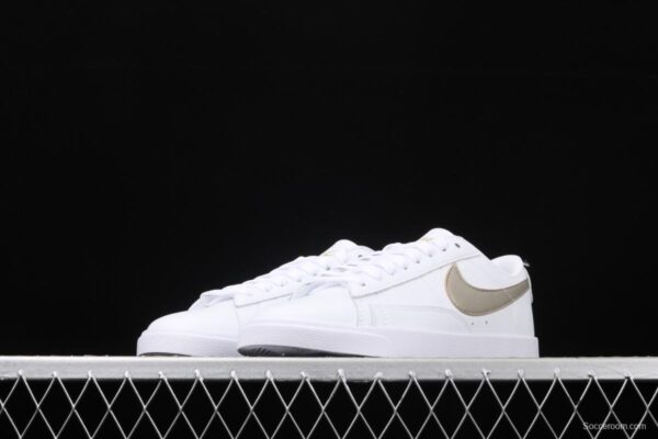 NIKE Blazer Low Prm Trail Blazers Platinum hook low-top skateboard shoes AA3961-103 - Image 13