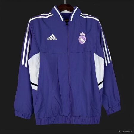 24/25 Real Madrid Blue Windbreaker