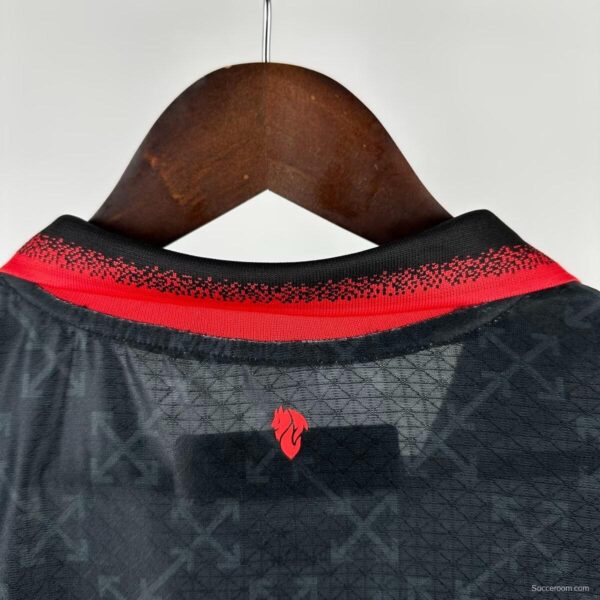 Player Version 25/26 AC Milan x OFFWHITE Black Special Jersey - Image 5